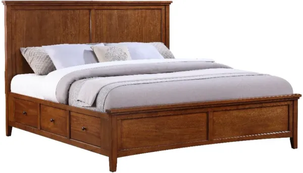 Nash Collective Spencer Cherry Queen Storage Panel Bed