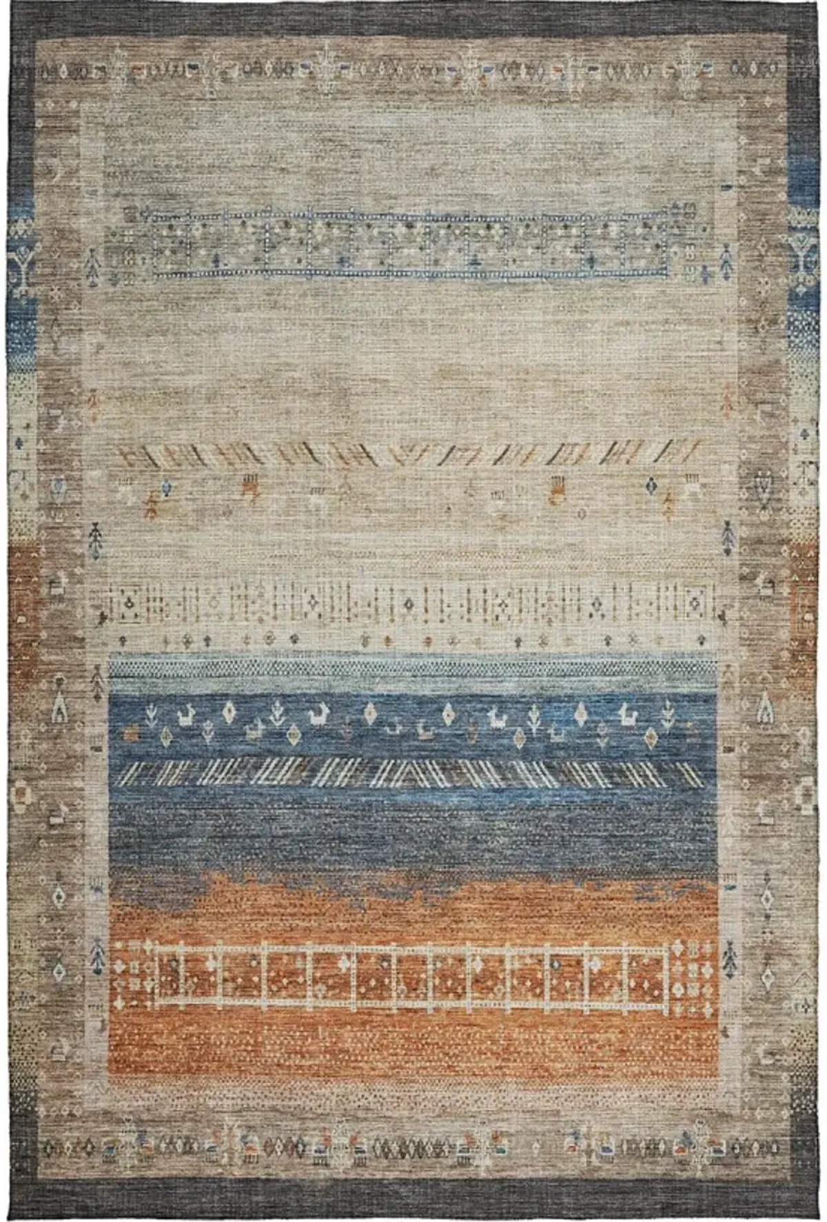 Dalyn Rug Company Karaj Brown 5'x8' Style 2 Area Rug