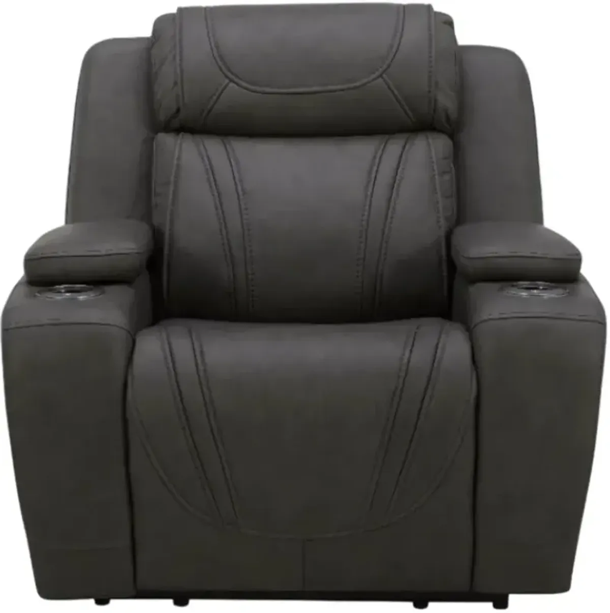 Kate Preston Home Aline Anthracite Zero Gravity Power Recliner with Power Headrest