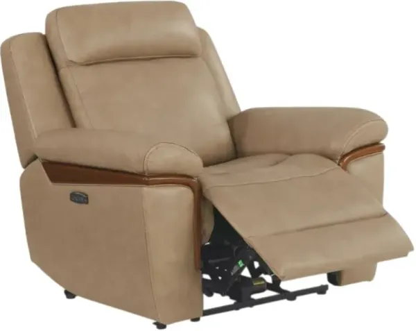 Kate Preston Home Sand Power Recliner with Zero Gravity