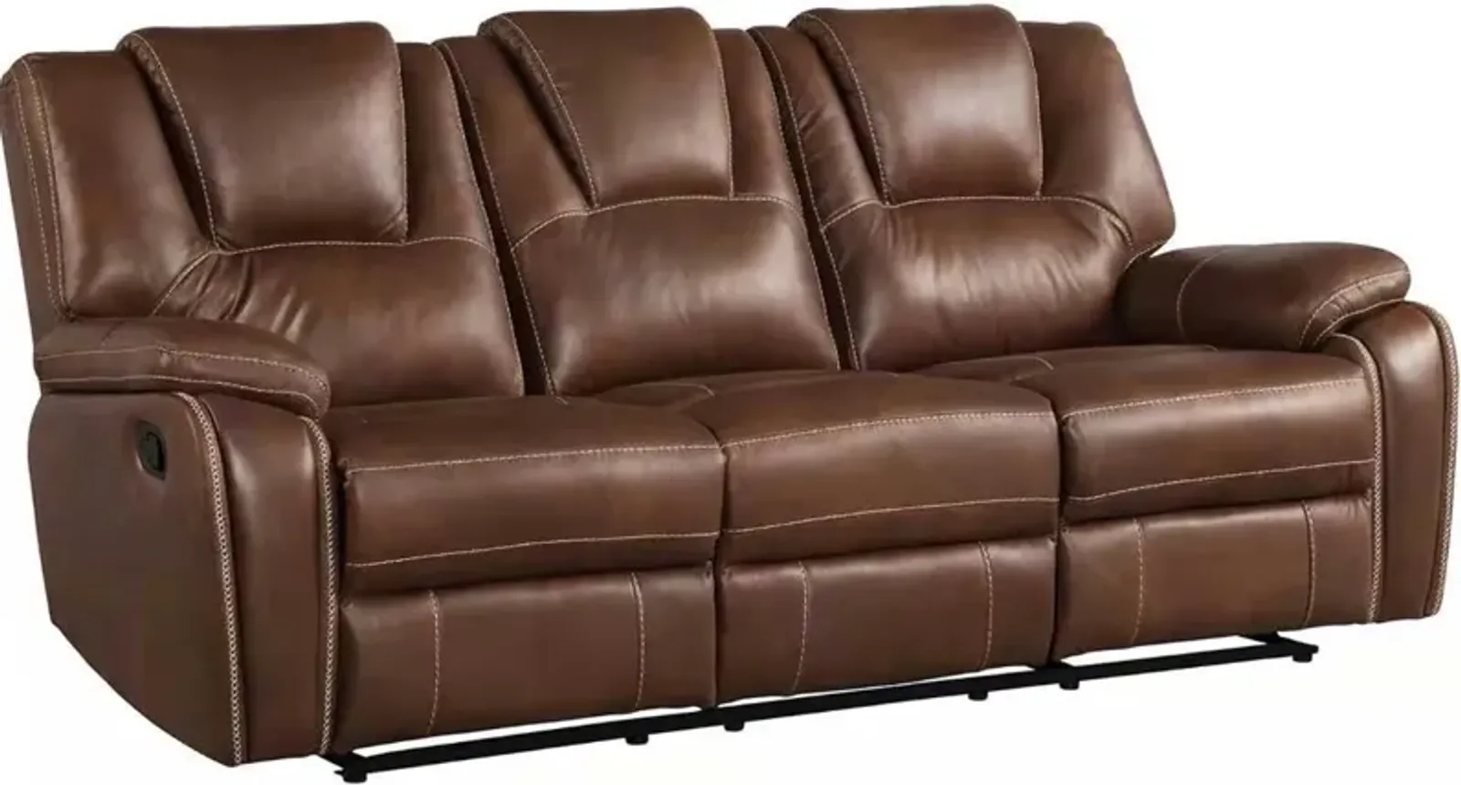 Steve Silver Co. Katrine Chestnut Brown Manual Reclining Sofa