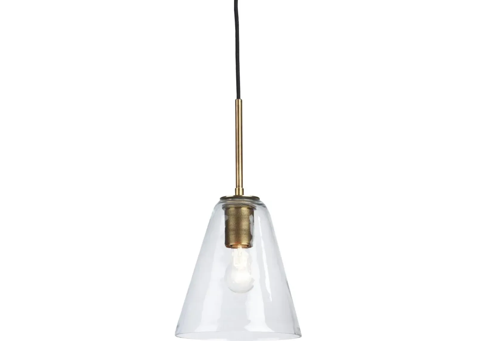 Signature Design by Ashley® Collbrook Brass/Clear Pendant Light