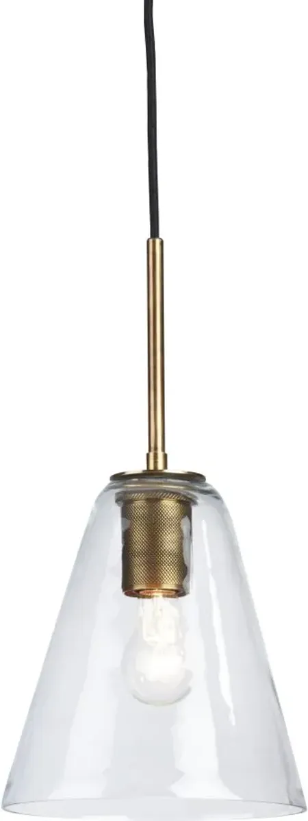 Signature Design by Ashley® Collbrook Brass/Clear Pendant Light