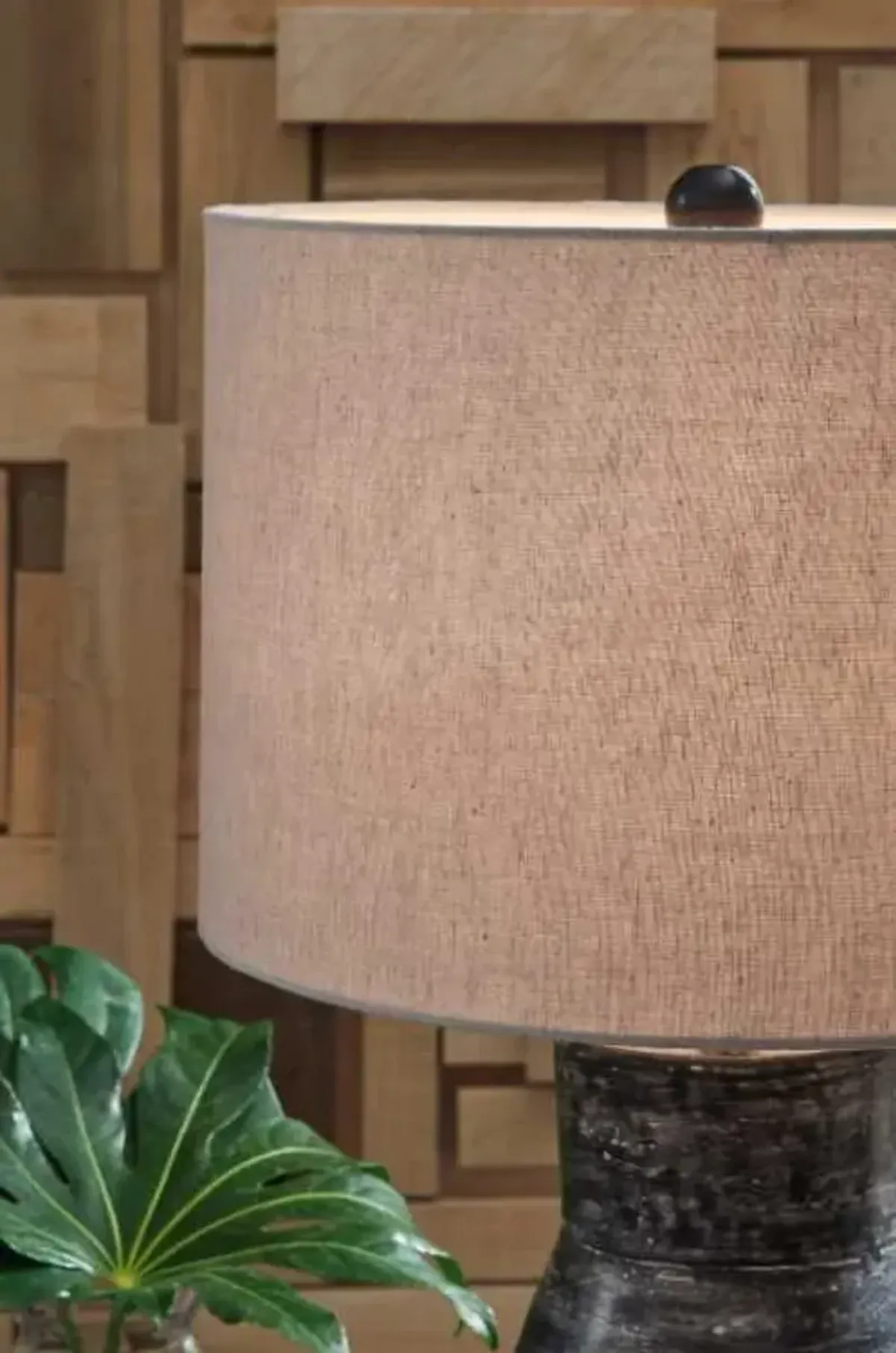 Signature Design by Ashley® Kerbert Distressed Black Table Lamp