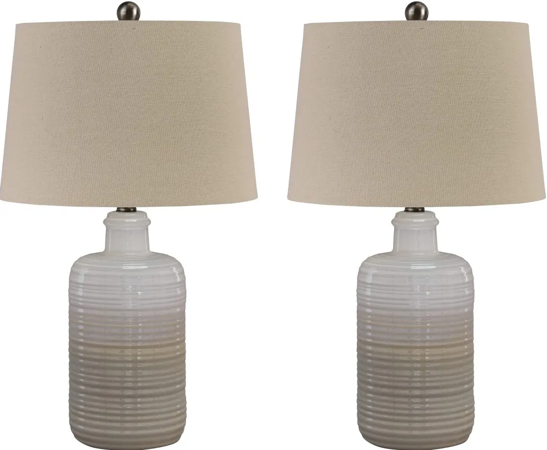 Signature Design by Ashley® Marnina 2-Piece Taupe Table Lamps