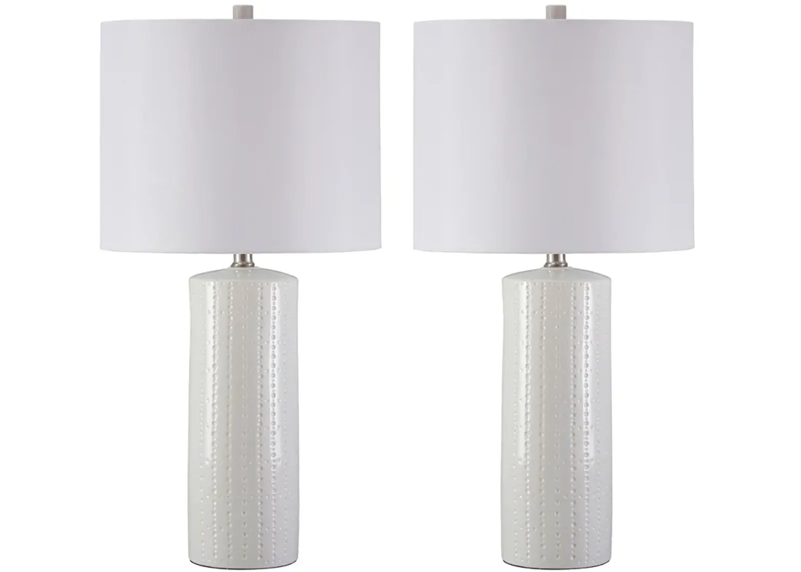 Signature Design by Ashley® Steuben 2-Piece White Table Lamps