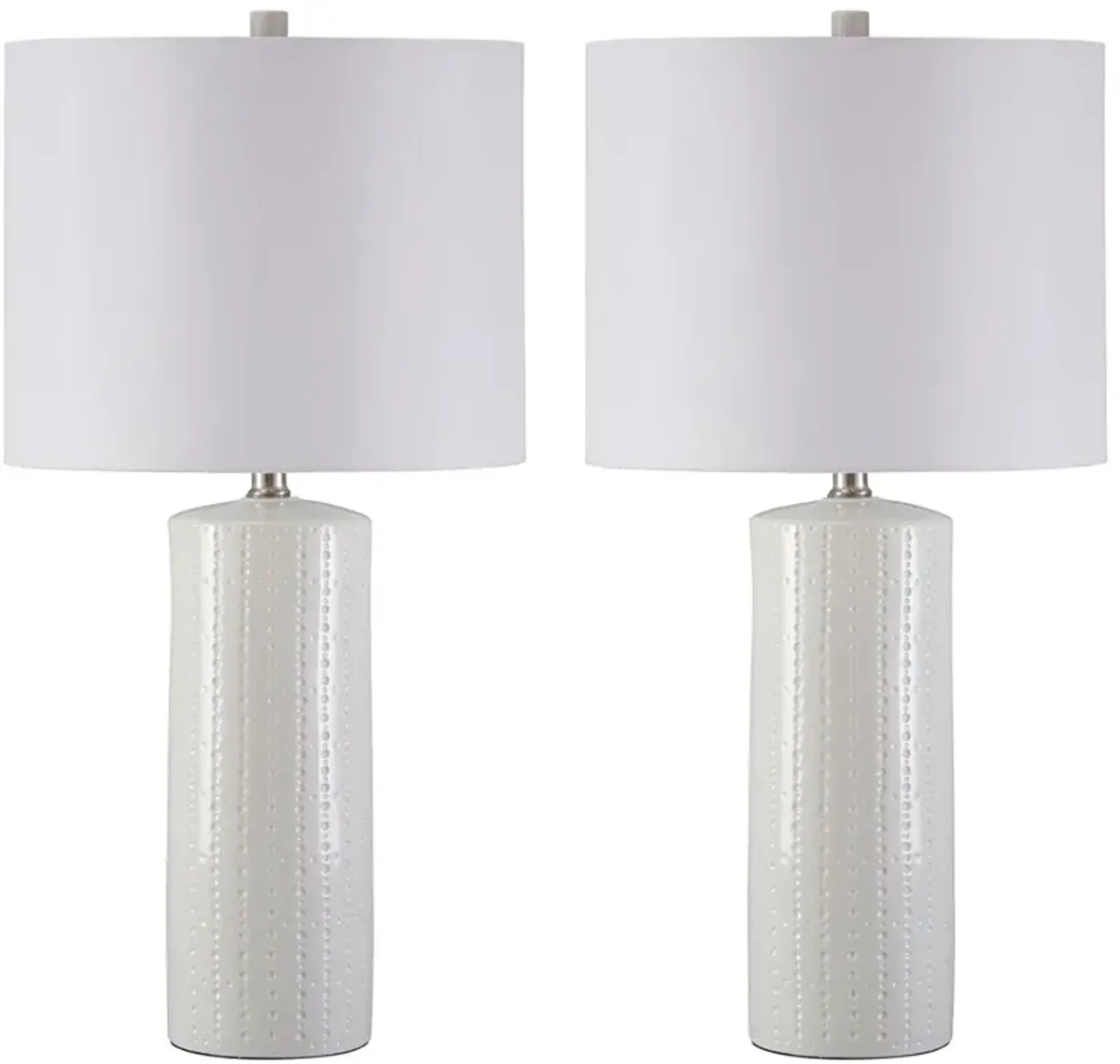 Signature Design by Ashley® Steuben 2-Piece White Table Lamps