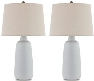 Signature Design by Ashley® Avianic 2-Piece White Table Lamp Set