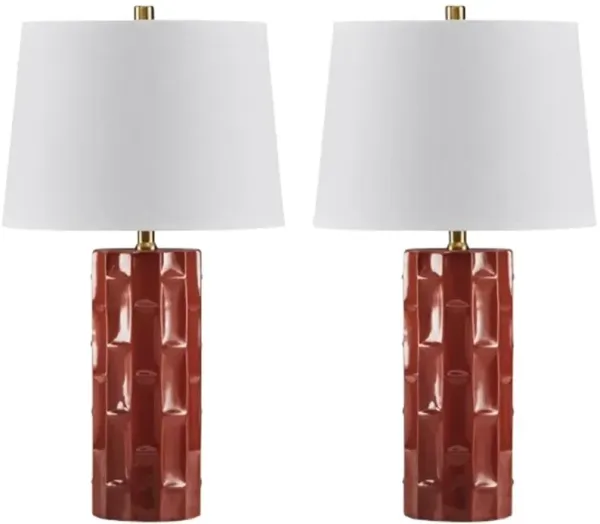 Signature Design by Ashley® Jacemour 2-Piece Burnt Umber Table Lamp Set