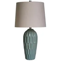 Signature Design by Ashley® Hadbury 2-Piece Pale Blue/Teal Table Lamp Set