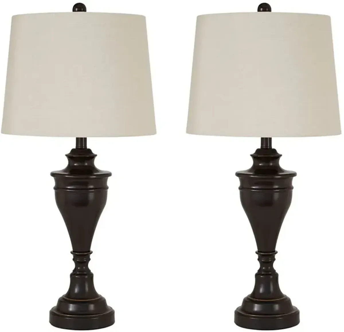 Signature Design by Ashley® Darlita Set of 2 Bronze Metal Table Lamps