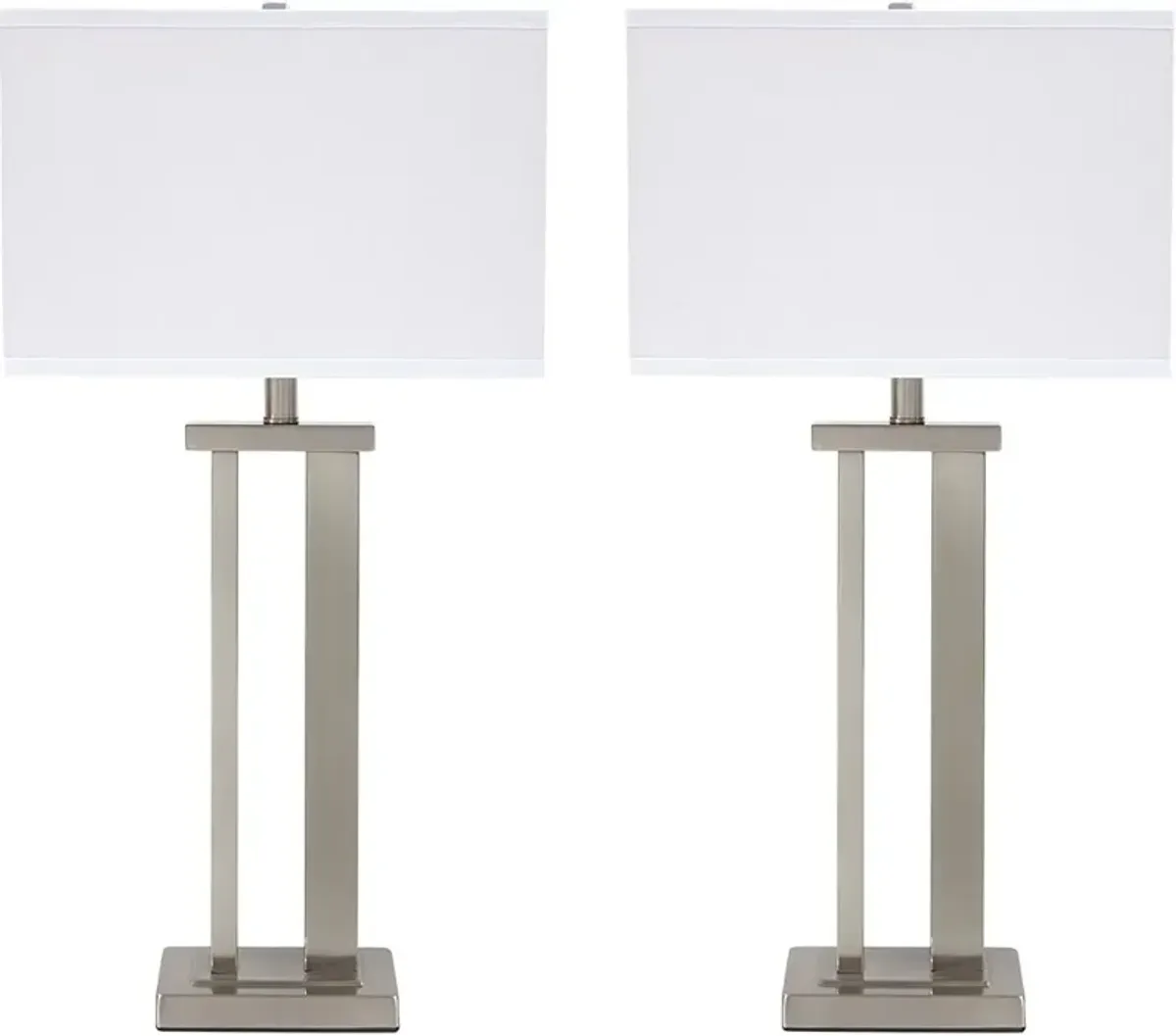 Signature Design by Ashley® Aniela 2-Piece Silver Table Lamp