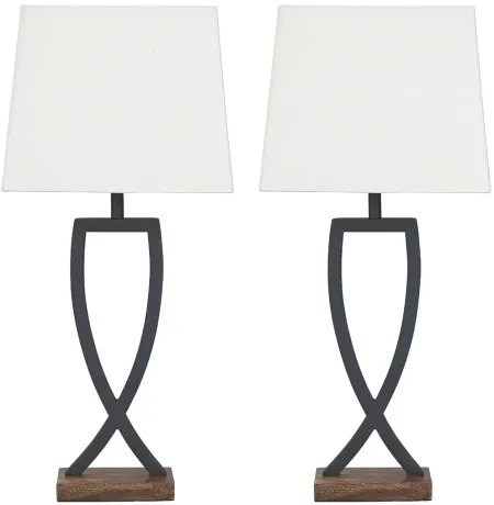 Signature Design by Ashley® Makara 2-Piece Metal Table Lamps