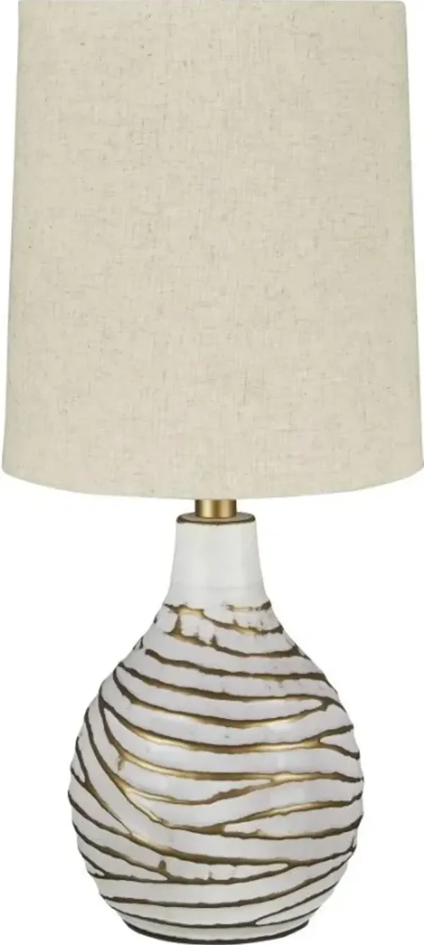 Signature Design by Ashley® Aleela White/Gold Metal Table Lamp