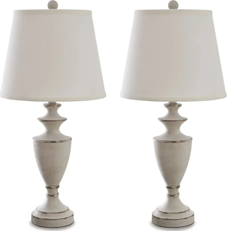 Signature Design by Ashley® Dorcher 2-Piece Antique Gray Table Lamp Set