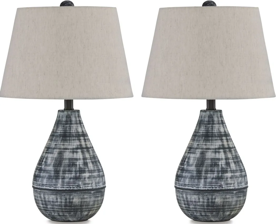 Signature Design by Ashley® Erivell 2-Piece Taupe/Black Table Lamp Set