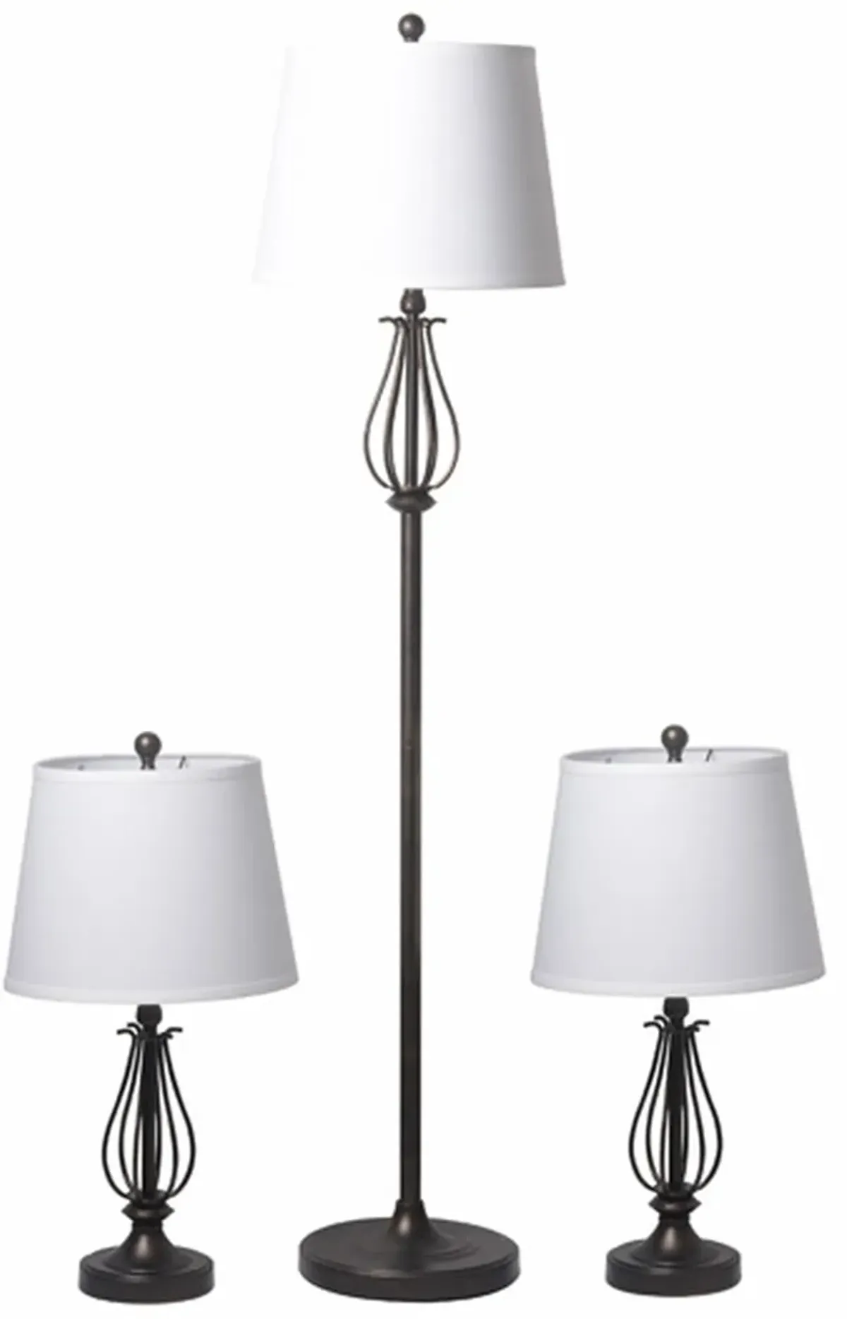 Signature Design by Ashley® Brycestone 3-Piece Bronze Lamp Set