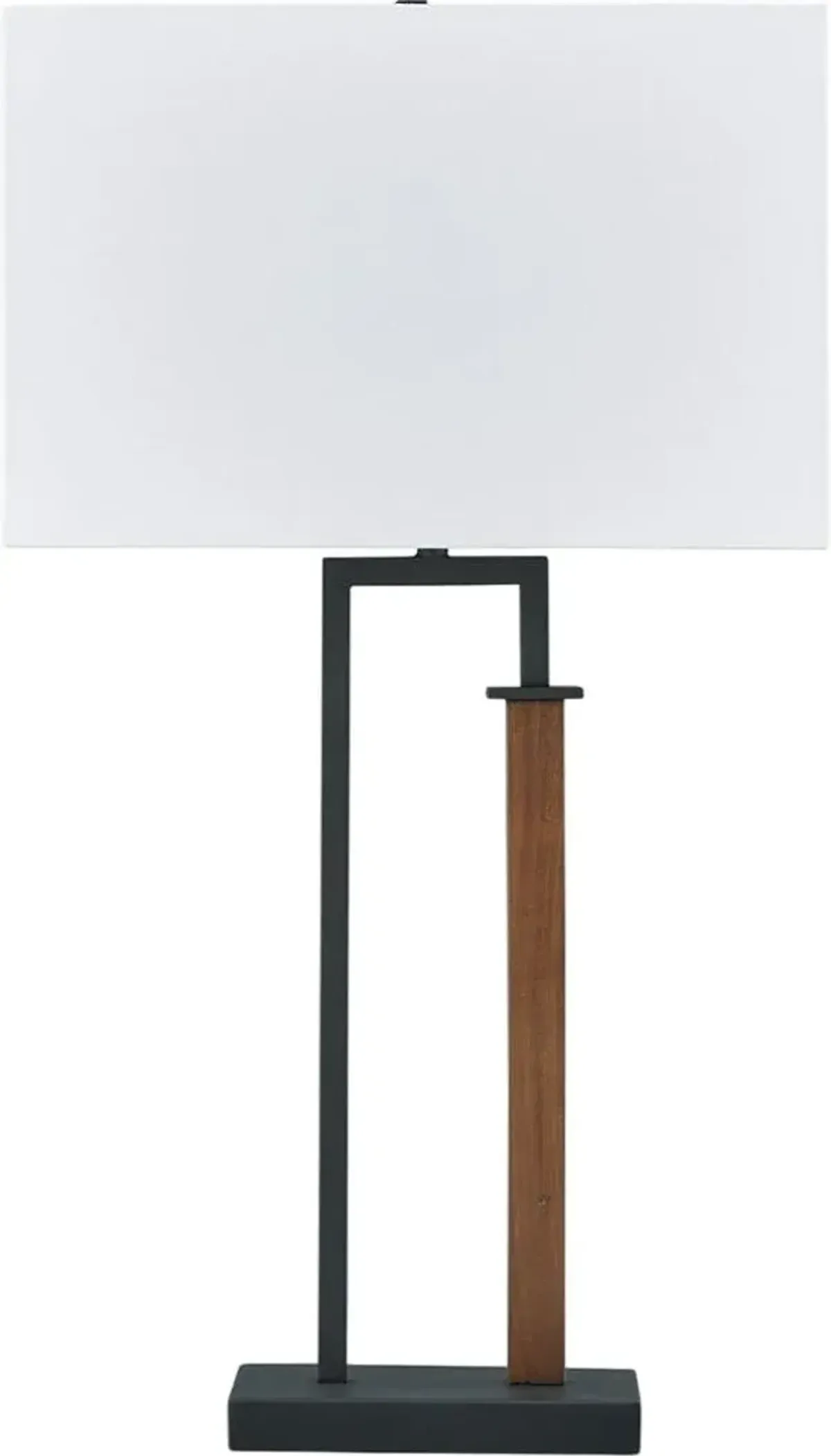 Signature Design by Ashley® Voslen 2-Piece Black Table Lamp Set with Brown Accent