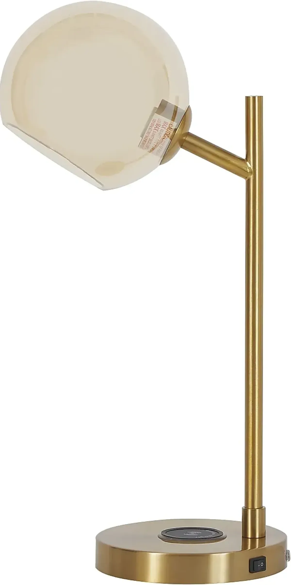 Signature Design by Ashley® Abanson Amber/Gold Metal Desk Lamp