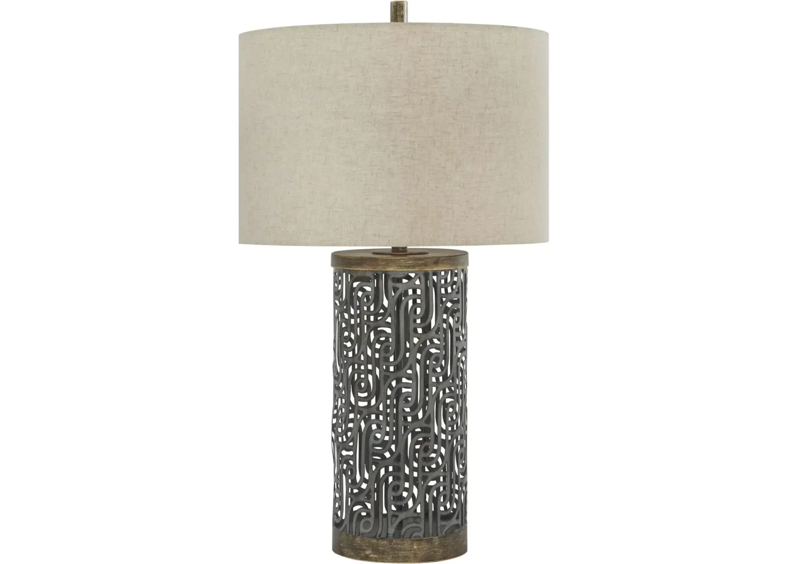 Signature Design by Ashley® Dayo Gray/Gold Metal Table Lamp