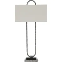 Signature Design by Ashley® Bennish Antique Silver Metal Table Lamp