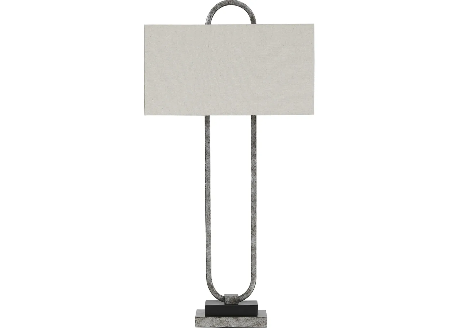 Signature Design by Ashley® Bennish Antique Silver Metal Table Lamp