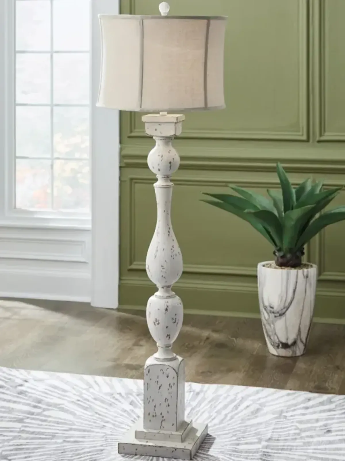 Signature Design by Ashley® Madsbrook Antique White Floor Lamp