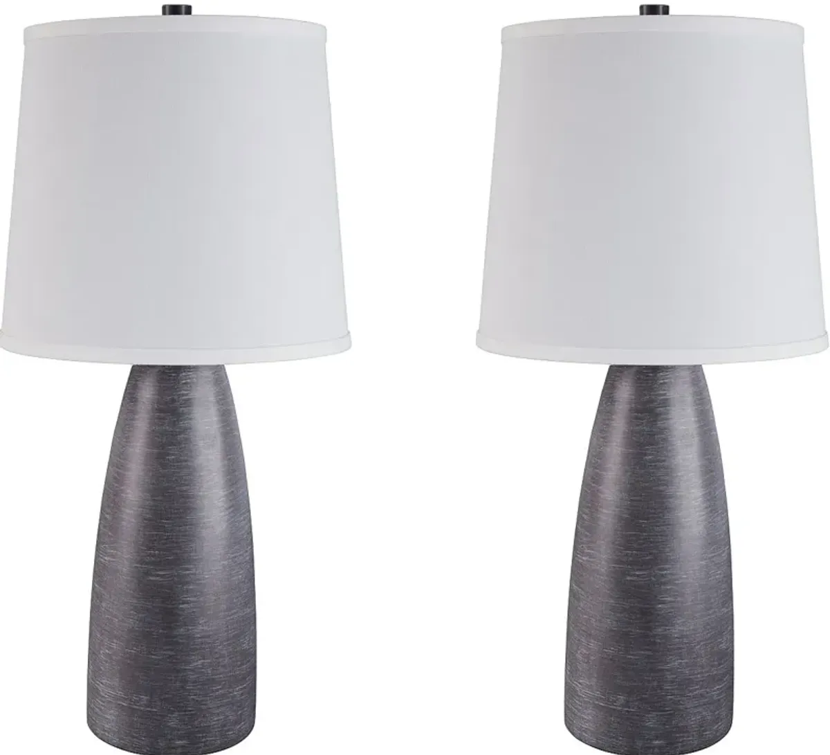 Signature Design by Ashley® Shavontae 2-Piece Gray Poly Table Lamps