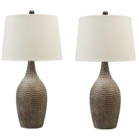 Signature Design by Ashley® Laelman 2-Piece Brown/Gray Table Lamps