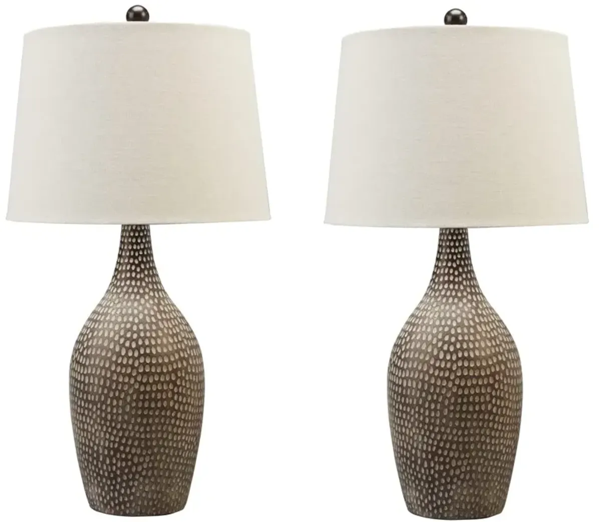 Signature Design by Ashley® Laelman 2-Piece Brown/Gray Table Lamps