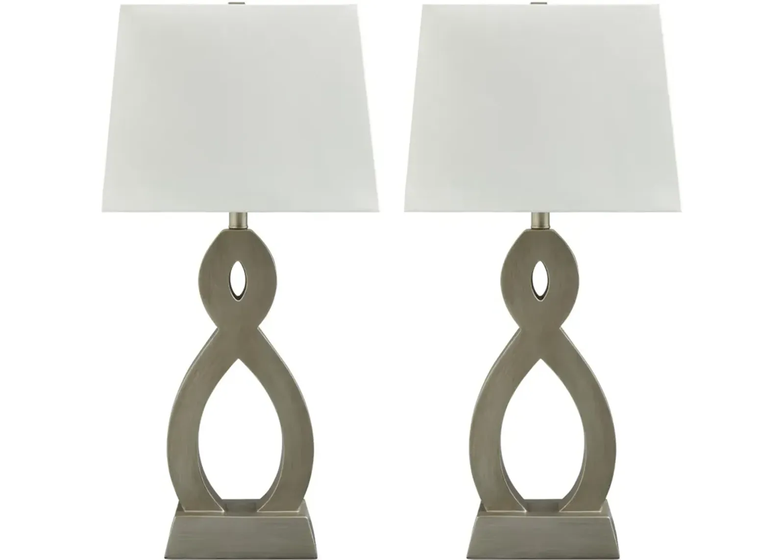 Signature Design by Ashley® Donancy 2-Piece Champagne Table Lamp Set