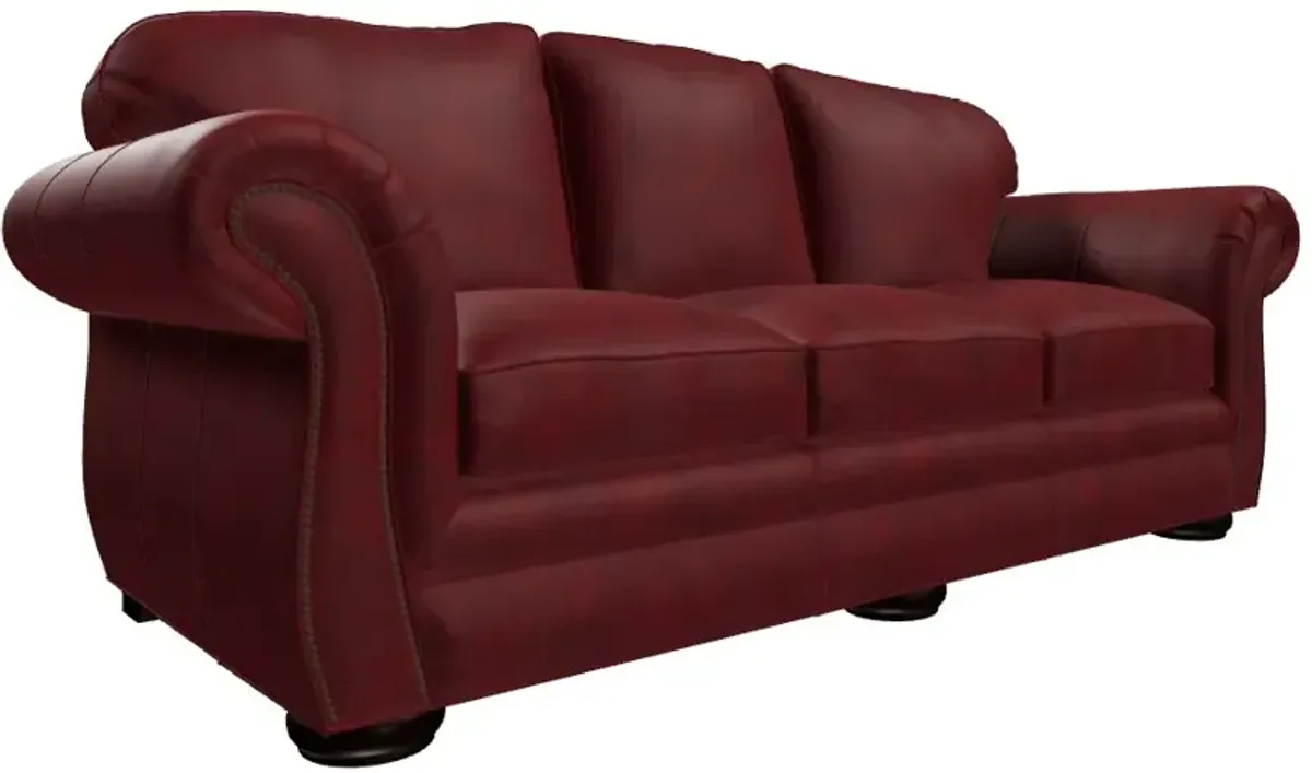 Craftmaster® CM Leather Bombay Shaped Arm Sofa