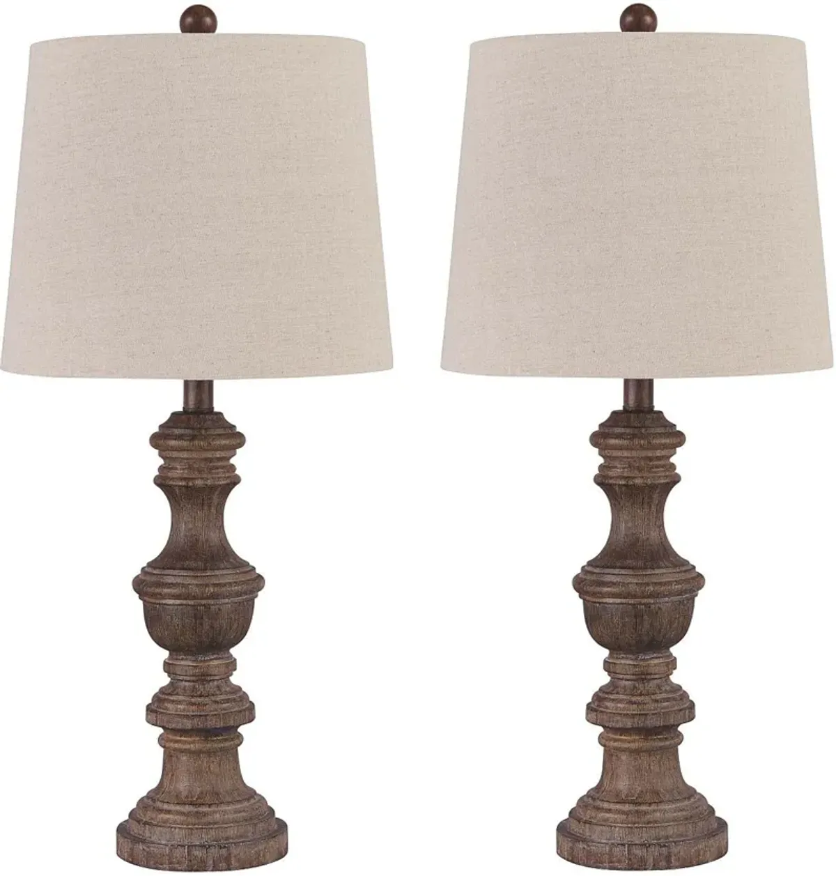 Signature Design by Ashley® Magaly Set of 2 Brown Poly Table Lamps