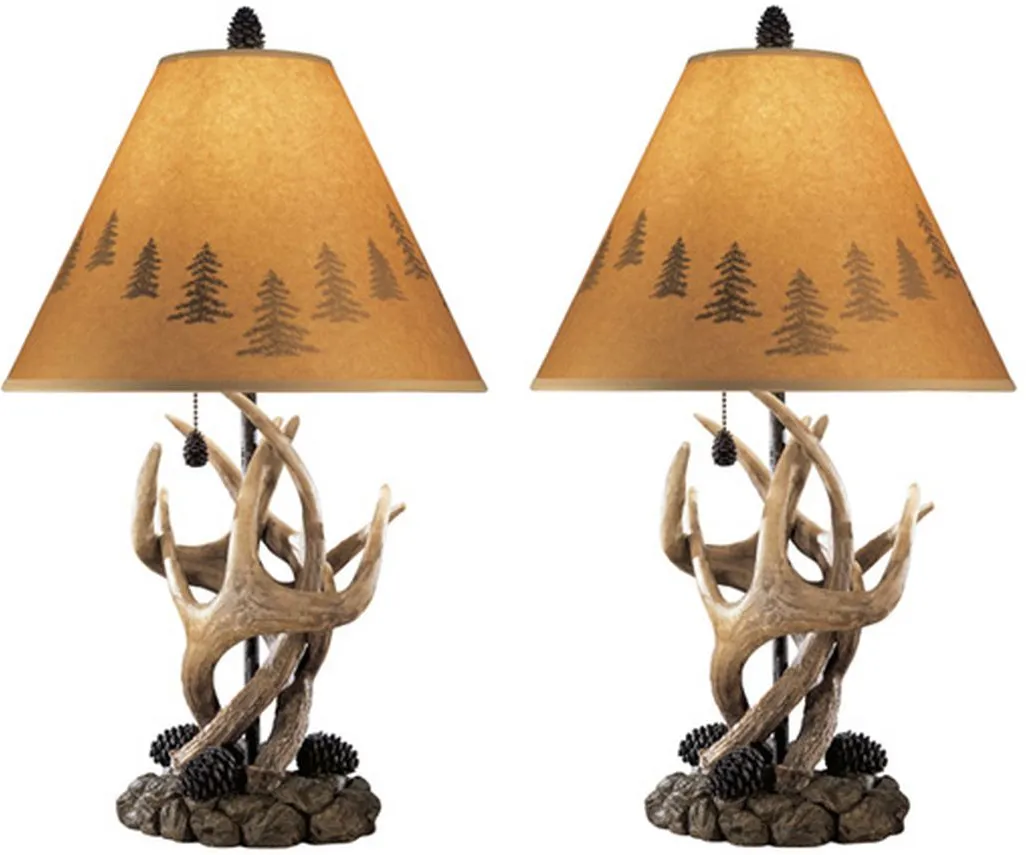 Signature Design by Ashley® Derek 2-Piece Brown Poly Table Lamps