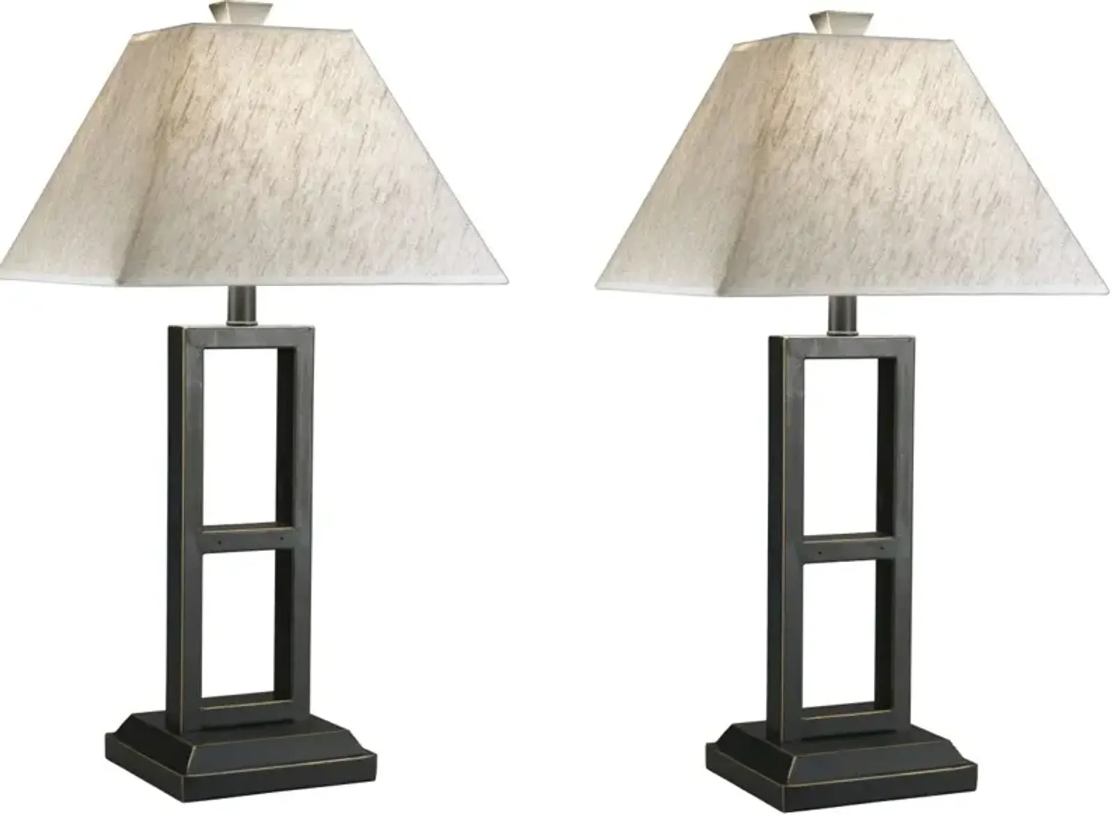 Signature Design by Ashley® Deidra 2-Piece Black Metal Table Lamps