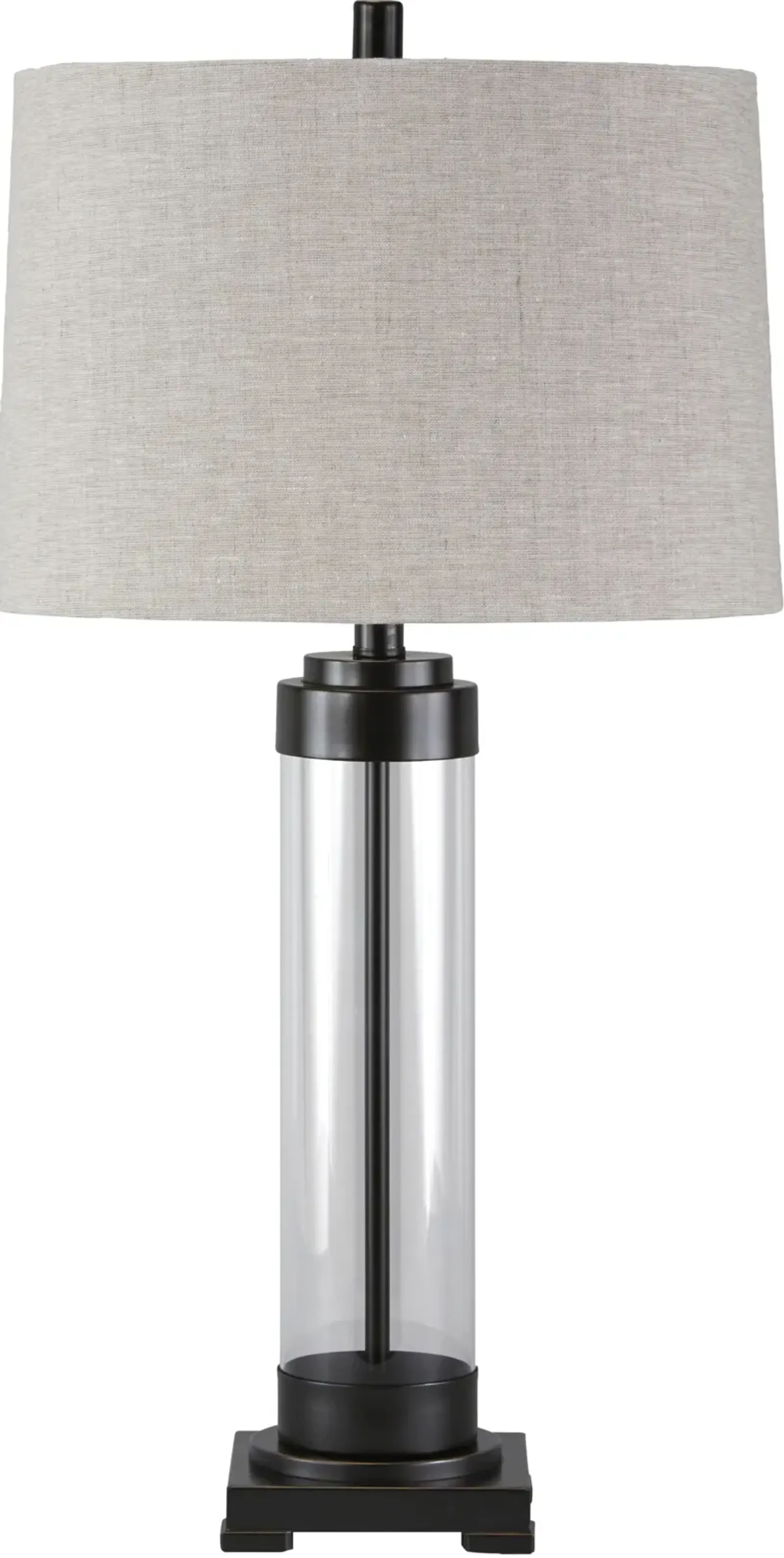 Signature Design by Ashley® Talar Clear/Bronze Glass Table Lamp