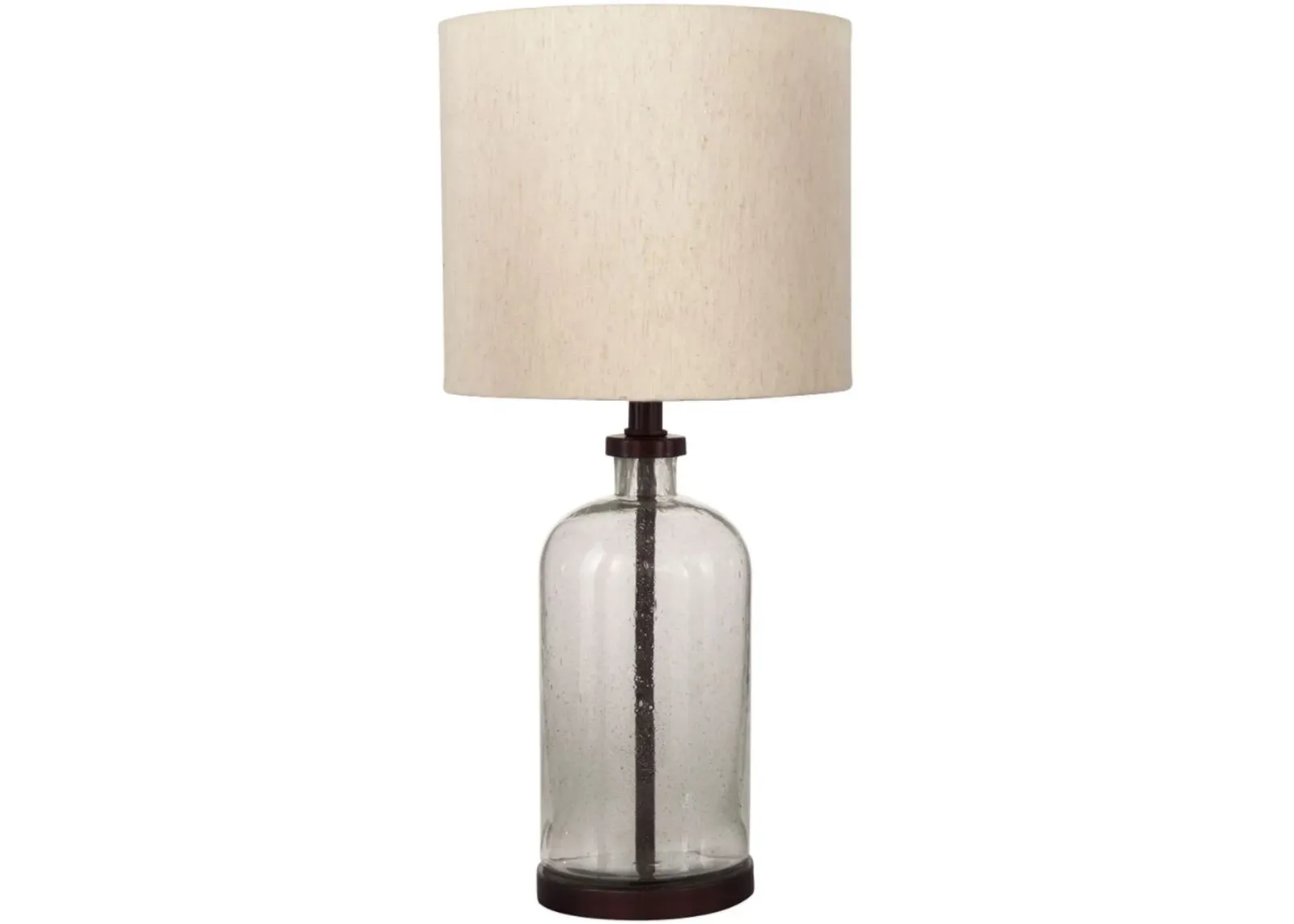 Signature Design by Ashley® Bandile Clear/Bronze Finish Glass Table Lamp