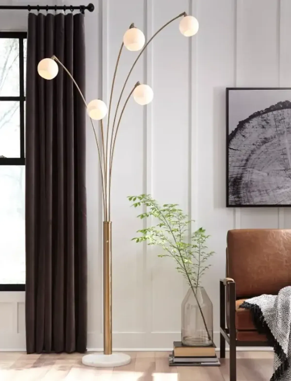 Signature Design by Ashley® Taliya Champagne/White Floor Lamp