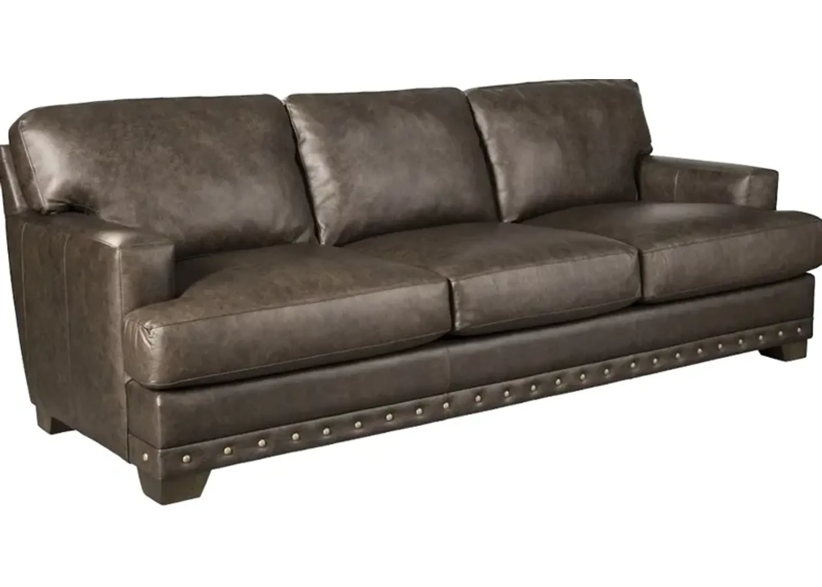 Craftmaster® Customizable CM Leather Track Arm Sofa