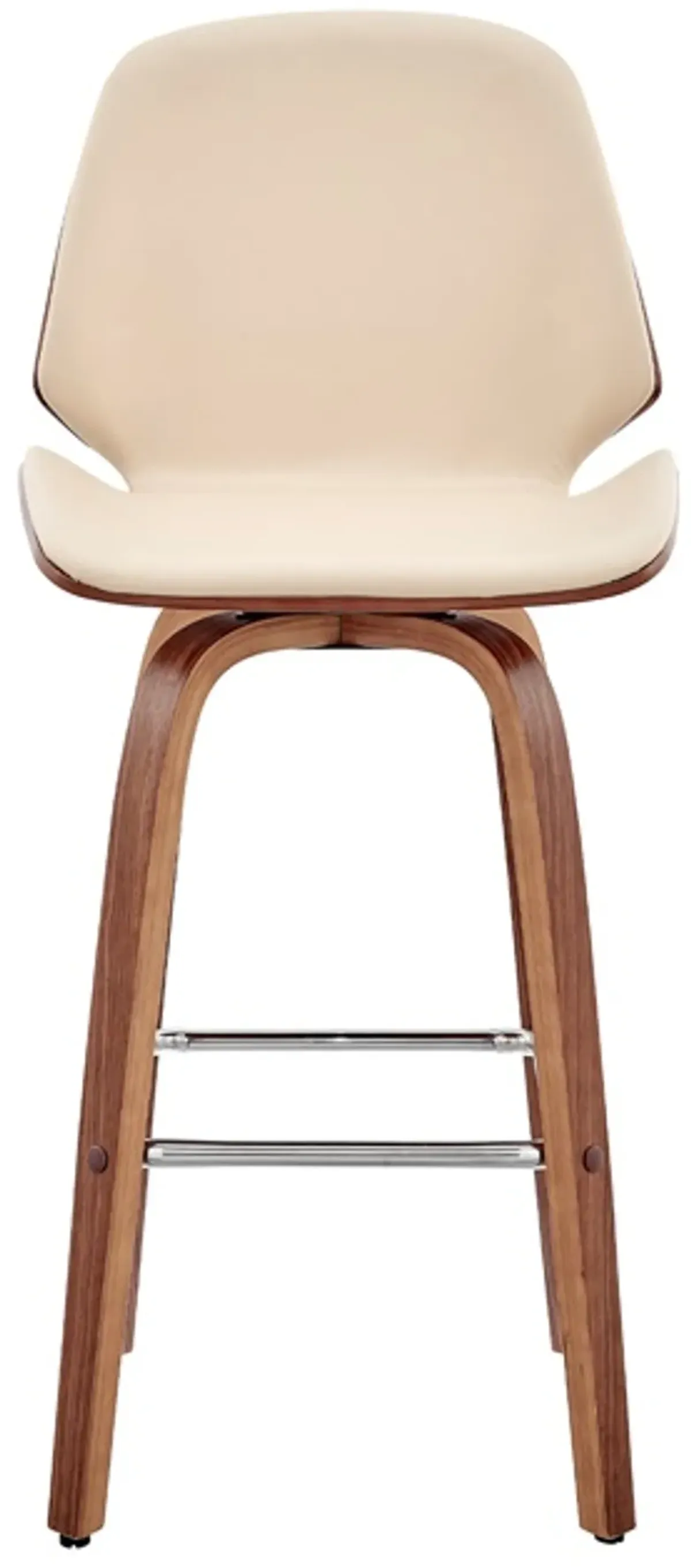 Armen Living Arabela Cream 26" Swivel Bar Stool