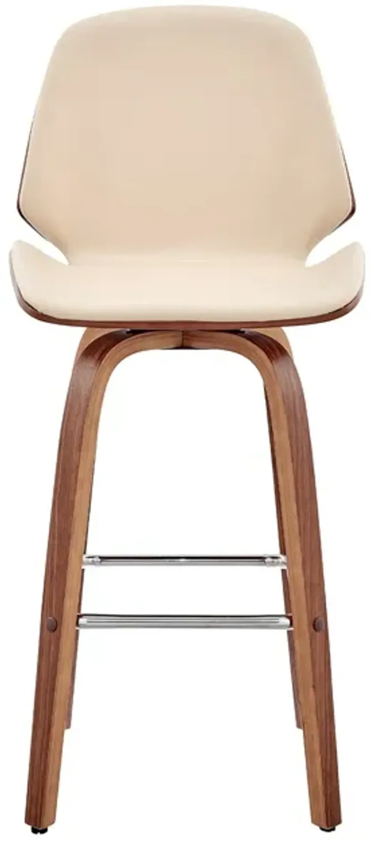 Armen Living Arabela Cream 26" Swivel Bar Stool