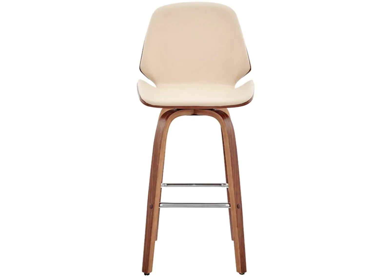 Armen Living Arabela Cream 26" Swivel Bar Stool