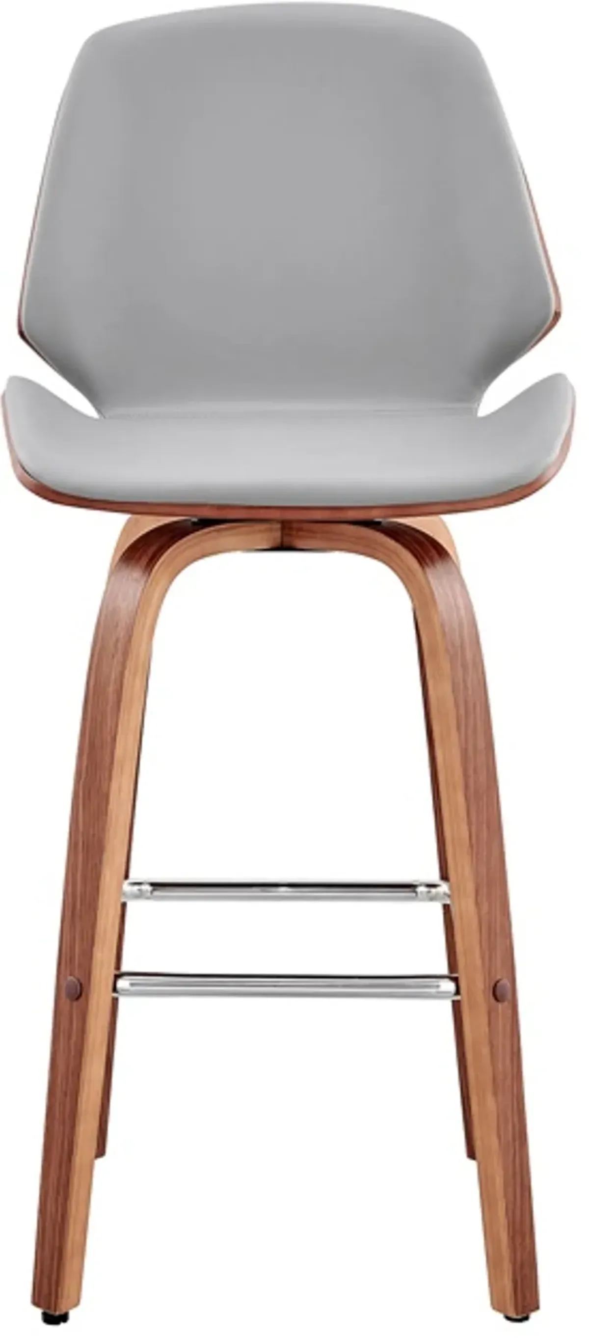 Armen Living Arabela Gray 26" Swivel Bar Stool