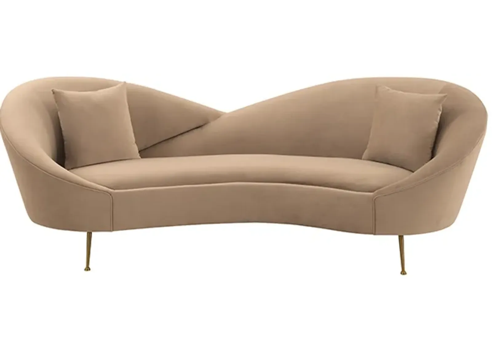 Armen Living Anabella Natural Sofa