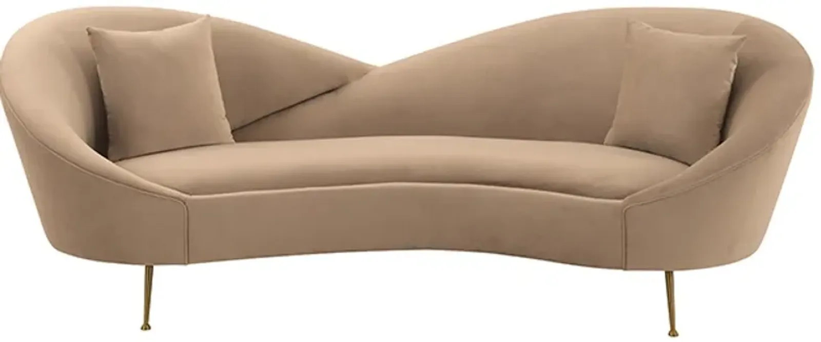 Armen Living Anabella Natural Sofa