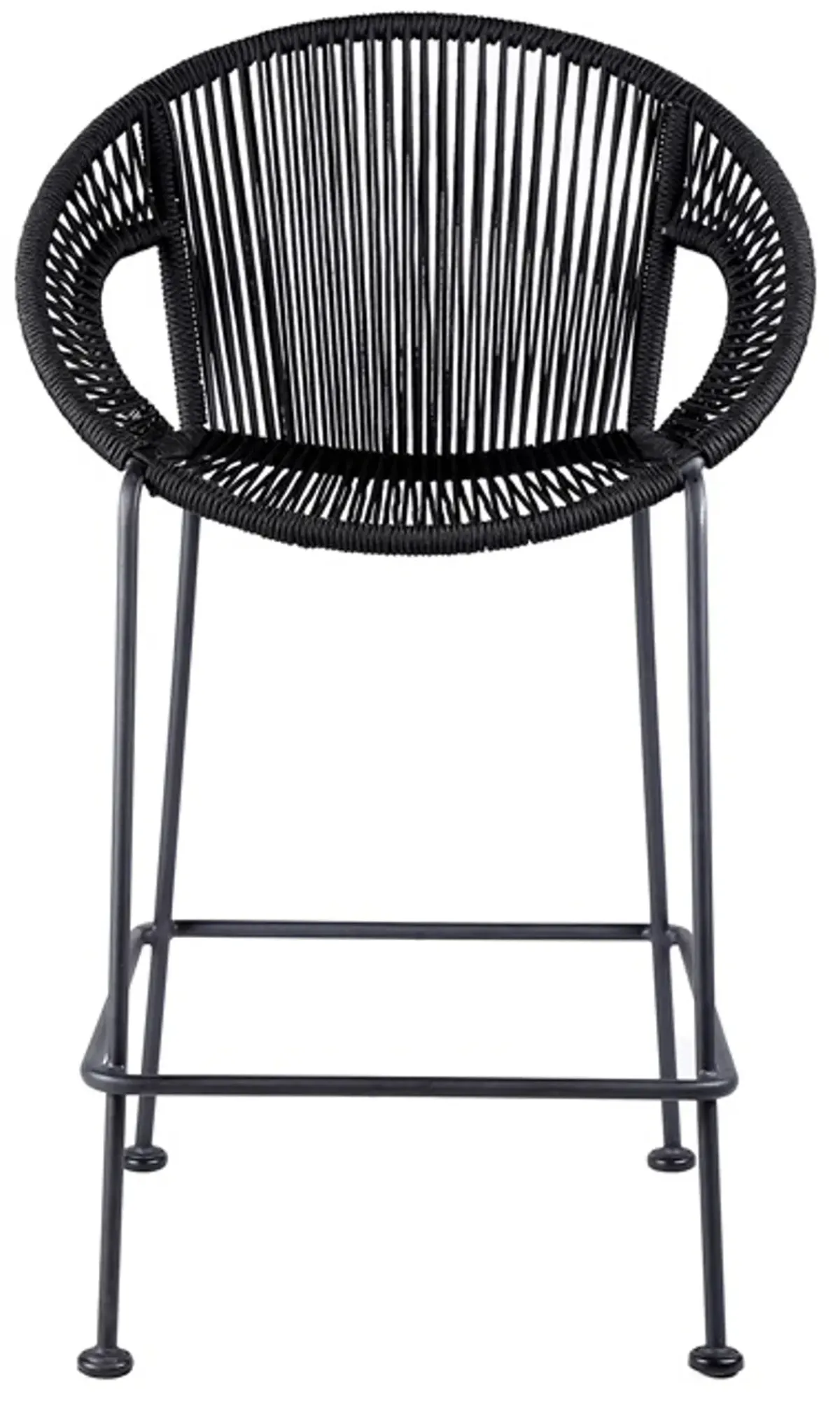 Armen Living Acapulco 26" Black Bar Stool