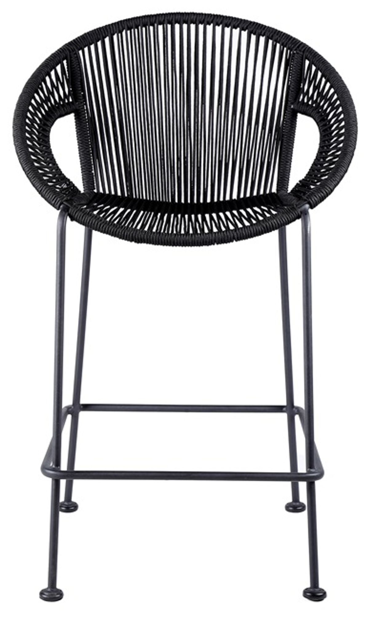 Armen Living Acapulco 26" Black Bar Stool