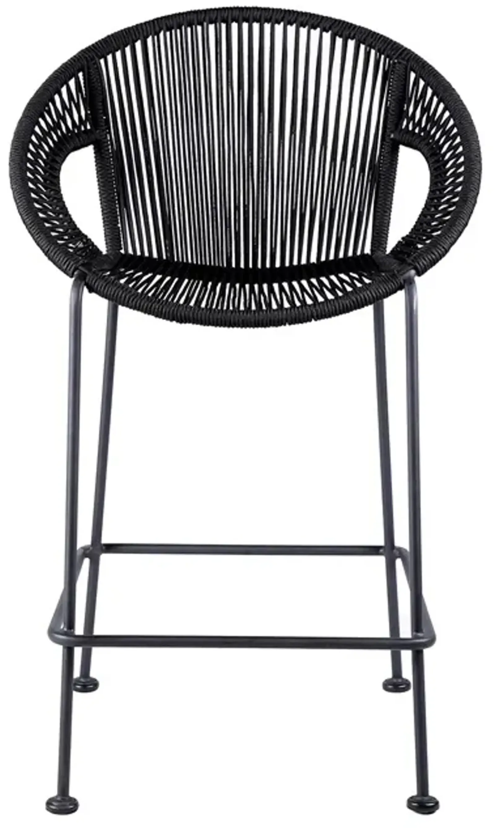 Armen Living Acapulco 26" Black Bar Stool