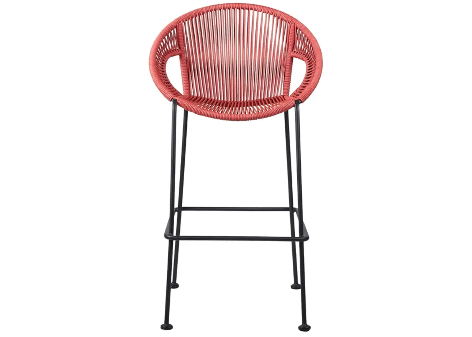 Armen Living Acapulco 26" Brick Red Bar Stool