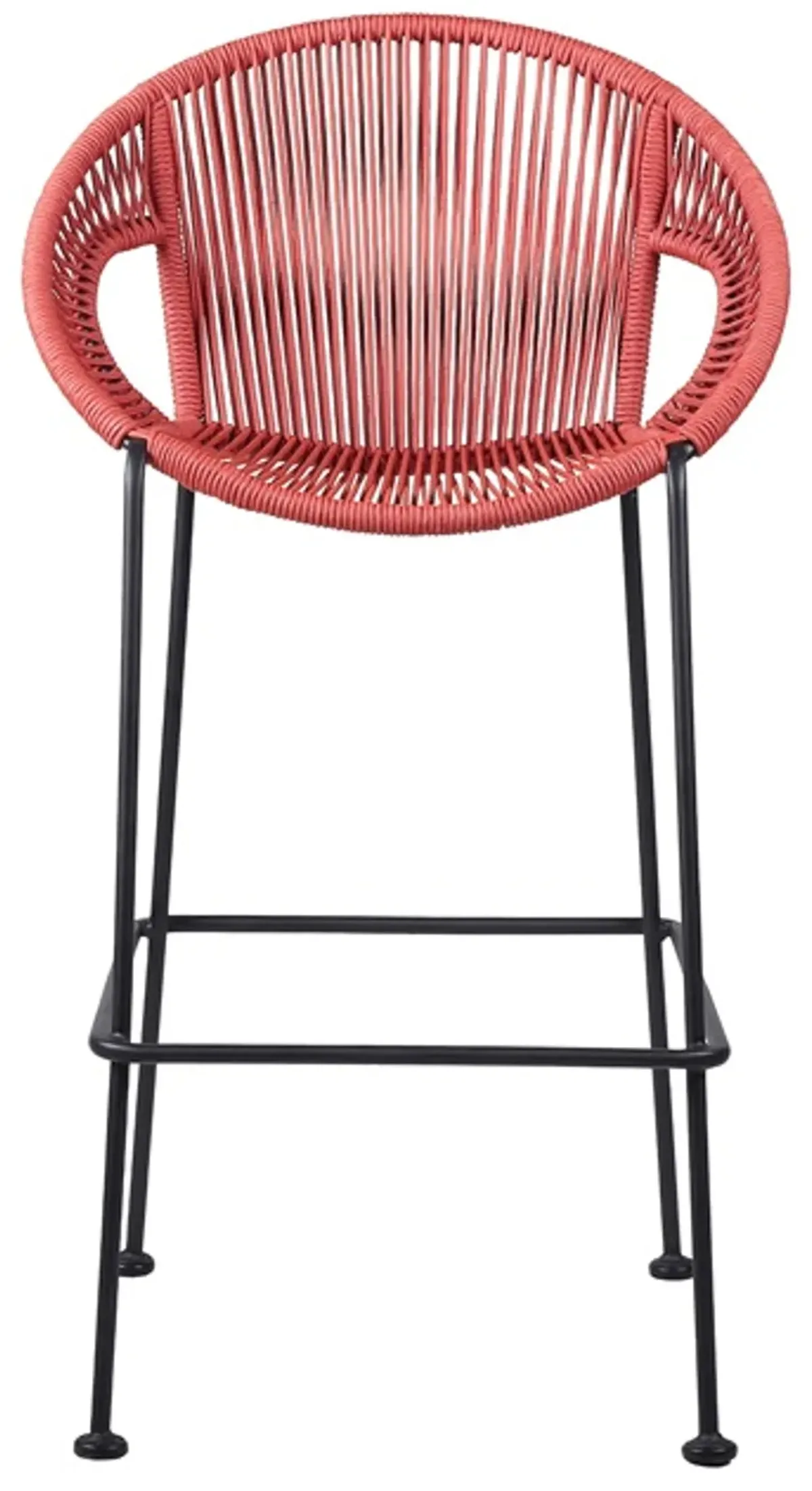 Armen Living Acapulco 26" Brick Red Bar Stool